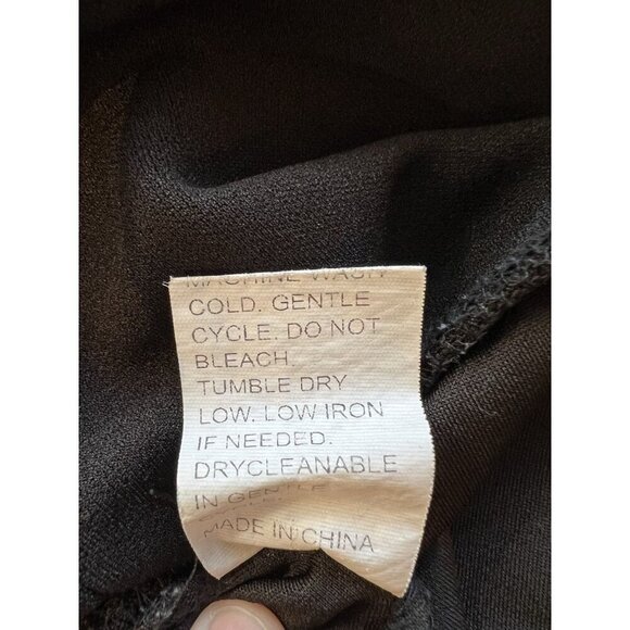 SHEIN Prive Plus High Waist Button Detail Tapered Ankle Pants 3XL (US 18) Black - Picture 9 of 10